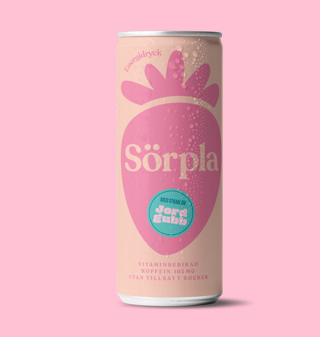 JORDGUBB (24st) | Energidryck | Pressad Frukt | Koffein | Vitaminer | Utan tillsatt socker