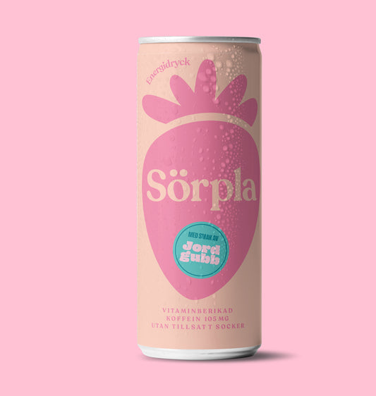 JORDGUBB (24st) | Energidryck | Pressad Frukt | Koffein | Vitaminer | Utan tillsatt socker