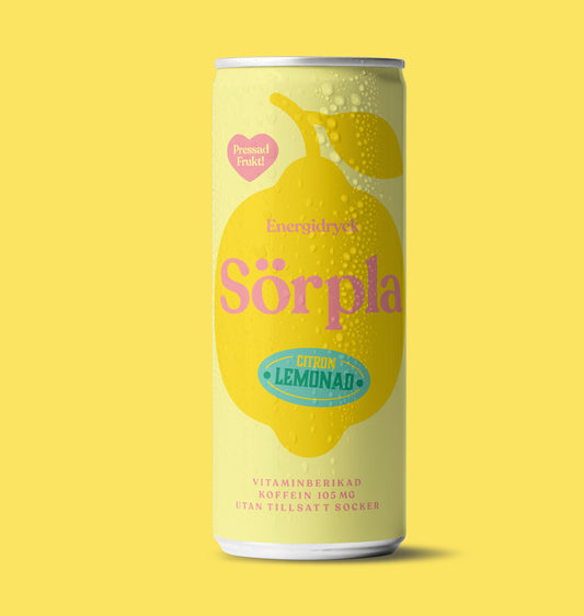 CITRON LEMONAD (24st) | Energidryck | Pressad Frukt | Koffein | Vitaminer | Utan tillsatt socker