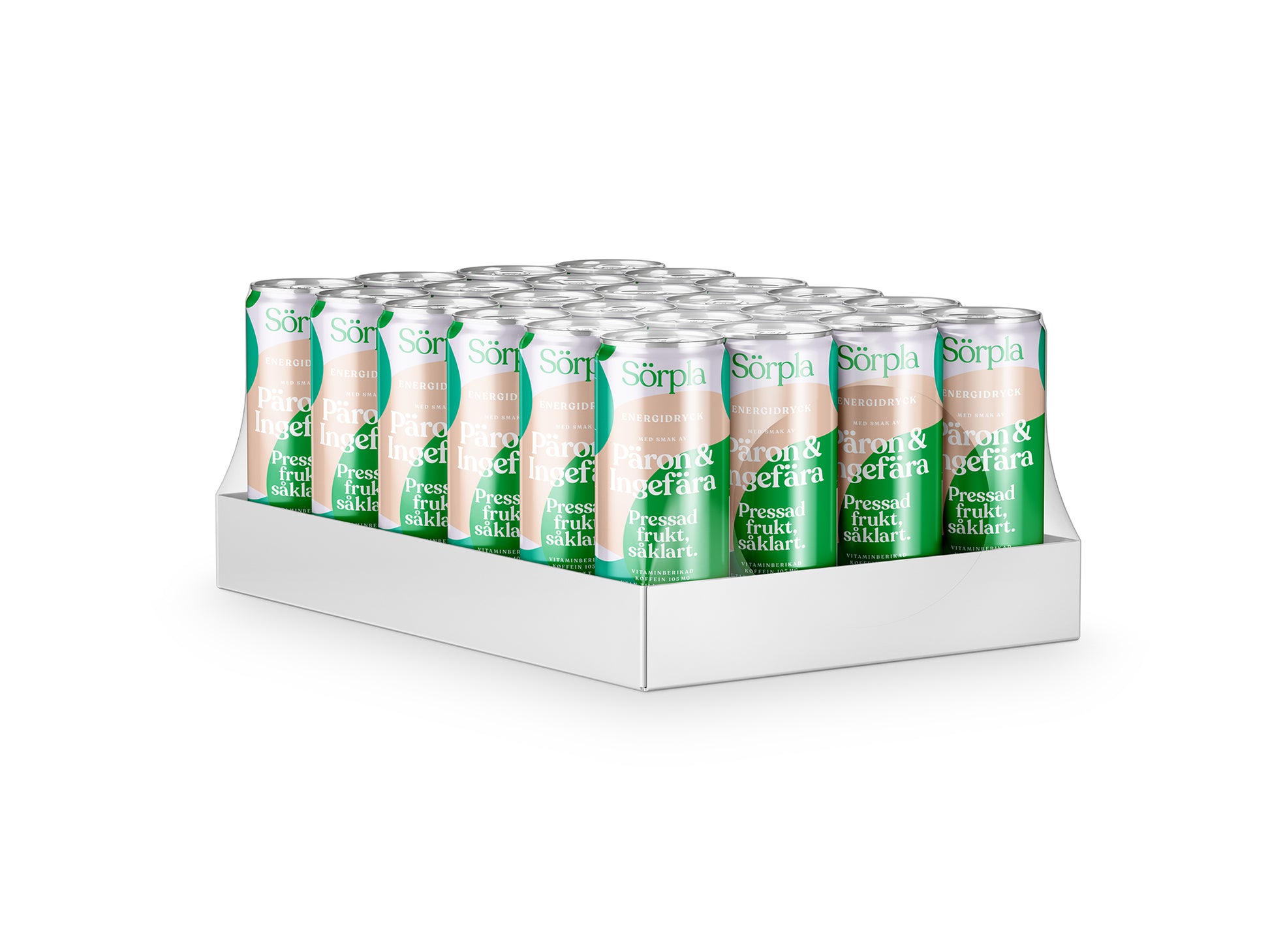 PÄRON INGEFÄRA (24st) | Energidryck | Pressad Frukt | Koffein | Vitami