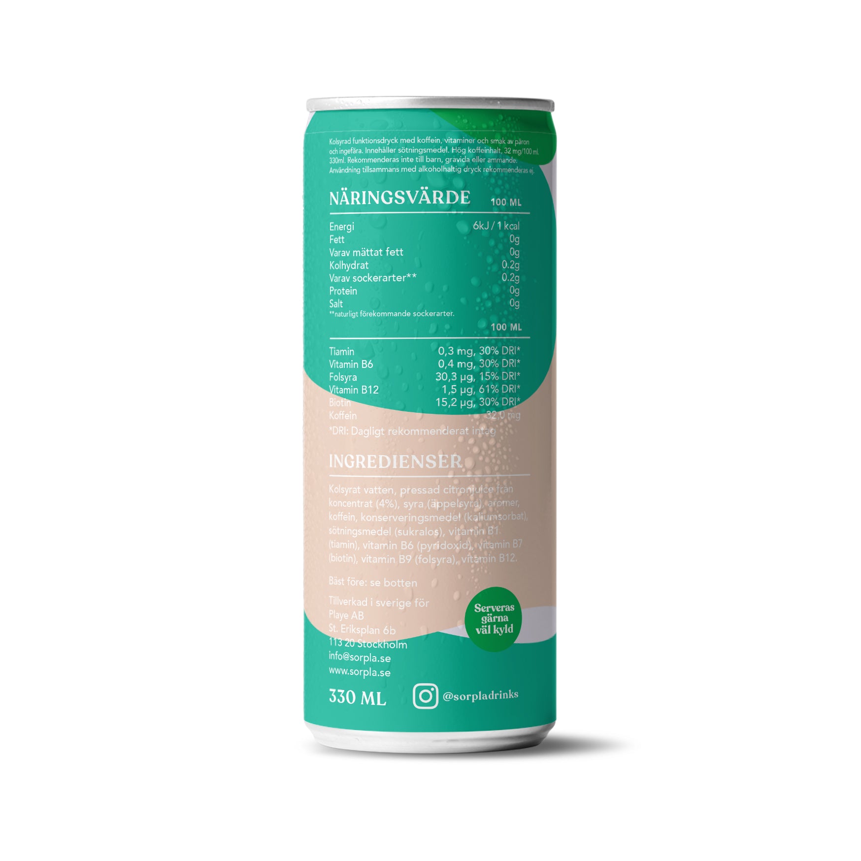 PÄRON INGEFÄRA (24st) | Energidryck | Pressad Frukt | Koffein | Vitami