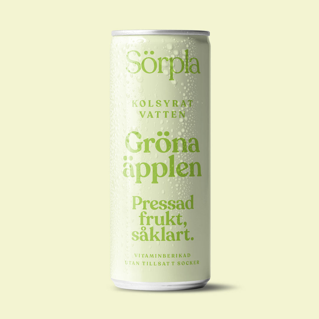 GRÖNA ÄPPLEN (24st) | Kolsyrat Vatten | Pressad Frukt | Vitaminer | Utan tillsatt socker