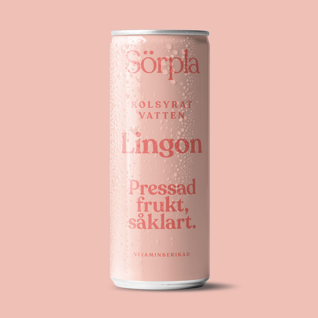 LINGON (24st) | Kolsyrat Vatten | Pressad Frukt | Vitaminer | Utan tillsatt socker